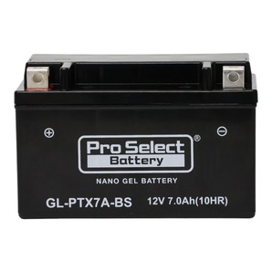 ProSelect(プロセレクト) バイク GL-PTX7A-BS ナノ・ジェルバッテリー(YTX7A-BS 互換)(ジェルタイプ 液入充電済) PSB105 密閉型Mの画像4