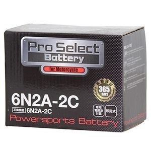 ProSelect(プロセレクト) バイク 6N2A-2C スタンダードバッテリー 液別 11068181 開放型バッテリー