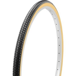 SHINKO(シンコー) 自転車 【1ペア売り】SR078 L/L(デミングロングライフ) 26×1 3/8 W/O ブラック/ベージュ タイヤ/チューブ/リ