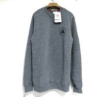 送料無料 定価2.6万 新品 ACLIMA Fleece Wool Crew Neck L グレー メリノウール アクリマ フリース ウール スウェット_画像1