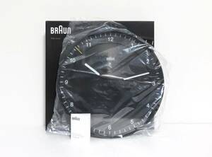 送料無料 新品 BRAUN Wall Clock BC17B ブラック ブラウン ウォール クロック アナログ 掛け時計 BC17B