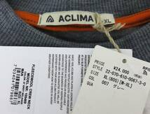 送料無料 定価2.6万 新品 ACLIMA Fleece Wool Crew Neck XL グレー メリノウール アクリマ フリース ウール スウェット_画像6