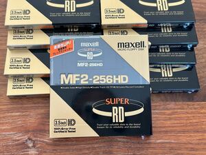 [ floppy disk 9 sheets ]mak cell /SUPER RD MF2-256HD/3.5 -inch 2HD floppy disk /maxell/ free shipping / unopened goods 
