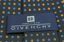 ジバンシィ ブランド ネクタイ シルク ドット柄 小紋柄 メンズ ブラック GIVENCHY_画像4