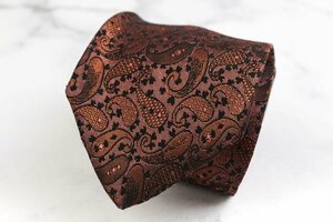 ji van si. brand necktie total pattern peiz Lee silk USA made men's Brown GIVENCHY