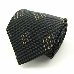  I m Pro duct brand necktie stripe pattern panel pattern silk made in Japan men's gray im product