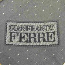 【良品】 ジャンフランコフェレ GIANFRANCO FERRE 小紋柄 イタリア製 ドット柄 総柄 伊製生地 ブランド メンズ ネクタイ レッド_画像4