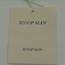 スクープマン ブランド ネクタイ シルク チェック柄 伊製生地 ワイドタイ 未使用タグ付 メンズ カーキ scoopman_画像6