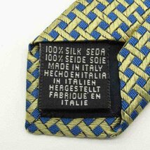 【良品】 タイラック Tie Rack 格子柄 シルク イタリア製 伊製生地 メンズ ネクタイ ネイビー_画像5