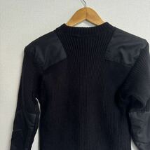 【古着】イギリス軍　ブラック　コマンドセーター　sサイズ　インド製　アクリル　ニット　ミリタリー_画像6