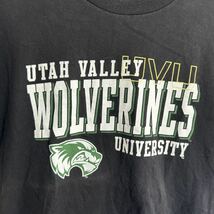 【古着】UTAH VALLEY 半袖Tシャツ　ブラック　フェード　Mサイズ　us古着　大学　メキシコ製_画像3