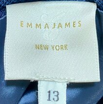 極美品 EMMAJAMES エマジェイムス 台形スカート タイトスカート ネイビー 紺 size13 上品 上質 無地_画像5