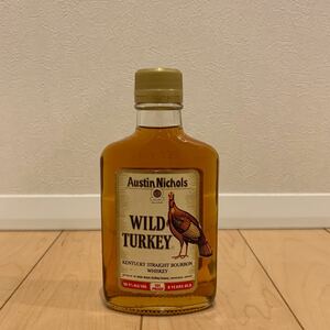 同梱可能 ワイルドターキー 8年 旧ボトル 200ml 50.5% ポケット ベビー WILD TURKEY 8 years old 101proof 古酒 バーボン 1円スタート