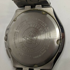 CITIZEN ATTESA H410-T007627 シチズン アテッサ 電波ソーラー腕時計 チタン シェル 中古動作品の画像2