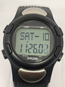 MEDLINE デジタル腕時計 スポーツウォッチ WR30M 電池交換済 中古動作品 77 38