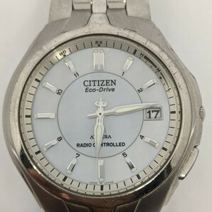 CITIZEN ATTESA H410-T007627 シチズン アテッサ 電波ソーラー腕時計 チタン シェル 中古動作品の画像1