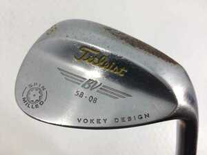 【格安スタート】中古 ボーケイ ウェッジ スピンミルド2009(ニッケルクロム)58.08 SW NSプロ 950GH 58 WEDGE