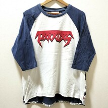 大人気！★パンク ドランカーズ PUNK DRUNKERS★ Tシャツ カットソー 五分袖 長袖 ラグラン スリーブ トップス 和風 波形 メンズ/ZZ7518_画像1