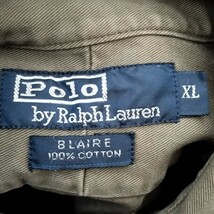 大人気！★Polo by Ralph Lauren ポロ バイ ラルフ ローレン★ シャツ 長袖 ボタンダウン 胸ロゴ コットン トップス メンズ XL/ZZ7525_画像8