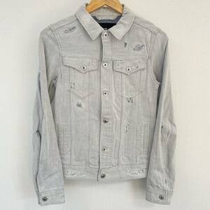 デザイン性◎★G-STAR RAW ジースターロウ★3D SLIM JKT ジャケット デニム ジージャン トップス 上着 長袖 ダメージ加工 サイズXXS/TT7636