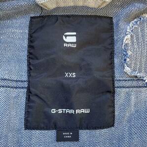 デザイン性◎★G-STAR RAW ジースターロウ★3D SLIM JKT ジャケット デニム ジージャン トップス 上着 長袖 ダメージ加工 サイズXXS/TT7636の画像7