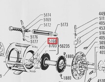 P41 即決★送料無料(2点で)★Abu Ambassadeur アブ アンバサダー Parts 5168 スプールピニオンCロック１個_画像4