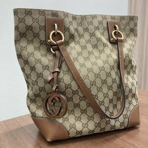 GUCCI トートバッグ GGキャンバス 247237 493075 グッチ バッグ レディース 中古 カバン 鞄 ブランド品