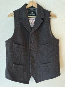 【希少】Nigel Cabourn Authentic Line MALLORY VEST Harris Tweed SIZE 50 2013AW