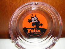 80年代　レトロ　FELIX THE CAT　フィリックス　ガラス灰皿　未使用品　ビンテージ　ローライダー_画像6