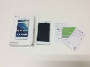 ■3218 京セラ KYOCERA S4-KC 白 ホワイト 32GB Android アンドロイド 携帯 スマホ 判定〇