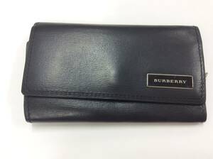 ■2630　BURBERRY バーバリー キーケース ノバチェック レザー ブラック 黒 レディース ブランド