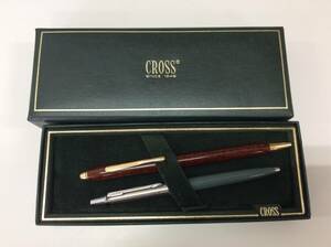 ■3240　おまとめ 2本 クロス CROSS/PARKER パーカー ボールペン 文房具 ブランド 箱付 筆記確認済