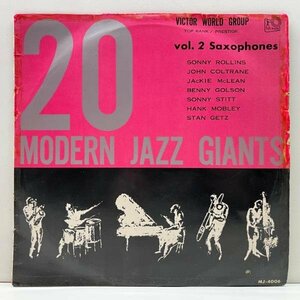 良好盤!! MONO 深溝 FBペラ 20 Modern Jazz Giants Vol. 2 (Top Rank) w/ Sonny Rollins, John Coltrane, Hank Mobley, Jackie McLean