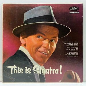 良好盤!! MONO 初版ターコイズ USオリジナル FRANK SINATRA This Is Sinatra ('56 Capitol T-768) シングル曲を中心に珠玉の全12曲