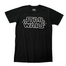 【980円スタート】USA 古着 半袖 Tシャツ STAR WARS ブラック 黒 メンズSサイズ スターウォーズ ロゴTシャツ 映画 古着卸 激安 BA1310_画像1