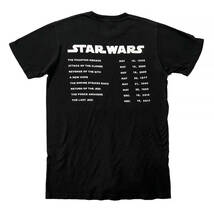 【980円スタート】USA 古着 半袖 Tシャツ STAR WARS ブラック 黒 メンズSサイズ スターウォーズ ロゴTシャツ 映画 古着卸 激安 BA1310_画像2