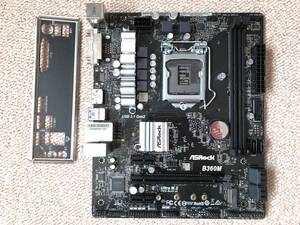 【中古】ASRock B360M LGA1151 MicroATXマザーボード 第8・9世代CPU対応 Bios書き換え