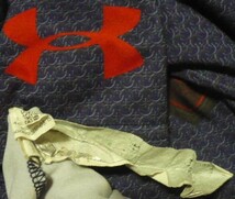 UA(アンダーアーマー)製コンプレッション　半袖インナーシャツ　Sスーパーマン　MDサイズ　ネイビー?青?×赤×黄色　MAE8881_画像4