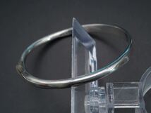 【53】レア GEORG JENSEN ジョージジェンセン A3A SILVER シルバー バングル ブレスレット アクセサリー TIA_画像3