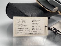 ケース/タグ付★RAY-BANレイバン CLUBMASTERクラブマスター RB3016 W0365 黒ブラック×ゴールドGOLD/G-15 サーモント サングラス 復刻_画像6