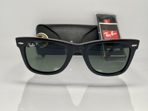 偏光★ケース付★RAY-BANレイバン WAYFARERウェイファーラー RB2140 901/58 50mm 黒ブラック/G-15 POLARIZED サングラス 廃盤サイズ B&L