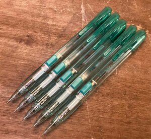 TT-1846■送料込■PENTEL ぺんてる Pianissimo シャープペン 0.5ｍｍ ノック式 筆記具 EPD205 60g 5個●まとめて●動作品●未使用品/くGOら