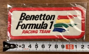 RR-6352■送料込■ Benetton Formula1 ベネトン・フォー ミュラ レイシングチーム ワッペン アンティーク 印刷物/くOKら