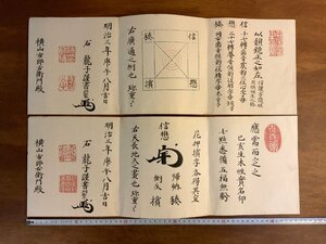 LL-7032 ■送料込■ 明治3年 観相学 占い 診断書 石竜子 相繁 花押 在銘 人相学 吉凶 肉筆 和書 古書 古文書 /くJYら