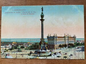 VV-1095 ■送料込■ スペイン バルセロナ BARCELONA 風景 街 海 人 アンティーク レトロ 外国 絵葉書 古葉書 写真 古写真/くNAら/くJYら