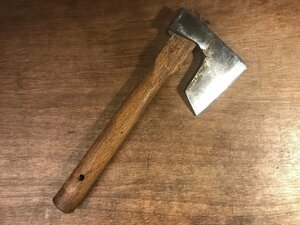 SS-2817 # including carriage # break up included steel axe hatchet . Tama ... firewood tenth branch cut both blade cutlery carpenter's tool tool old tool old .. outdoor blade width :10cm 746g /.MA.