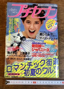 HH-7188■送料込■プチセブン 小学館 昭和56年7月発行 鄕ひろみ 牧野和子 漫画集 対談 芸能 資料本 古書 印刷物 /くFUら