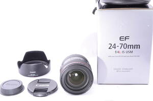 [極上美品, 元箱] Canon EF 24-70mm f/4 L IS USM AF Zoom Lens キャノン 一眼レフ カメラ ズーム レンズ NL-00539