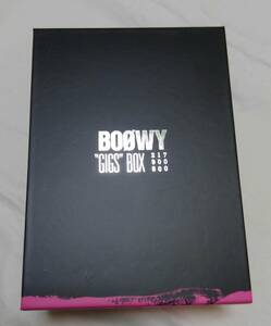 完全生産限定 BOOWY GIGS BOX 氷室京介 布袋寅泰 松井常松 高橋まこと DVD BOX