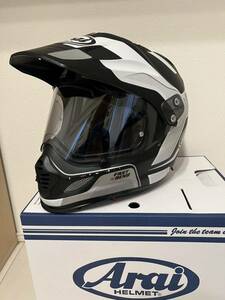 アライ Arai TOUR CROSS 3 VISION ツアークロス3 ビジョン　Lサイズ　つや消し　白黒　ホワイト　ブラック　中古品　